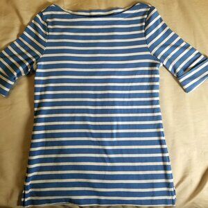 LAUREN Ralph Lauren Blue & White Striped Shirt